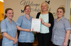 Pictured (from left): Nicola Hambridge, Ann Marie Temperley, Debbie Hambridge, Brogan Mullally